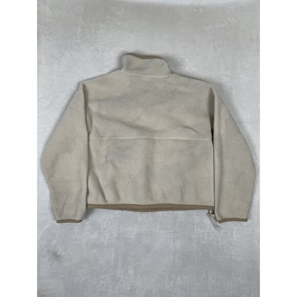 The North Face Women's Cragmont 1/4 Snap Fleece Sherpa Sweater Size Small Beige - Picture 8 of 9